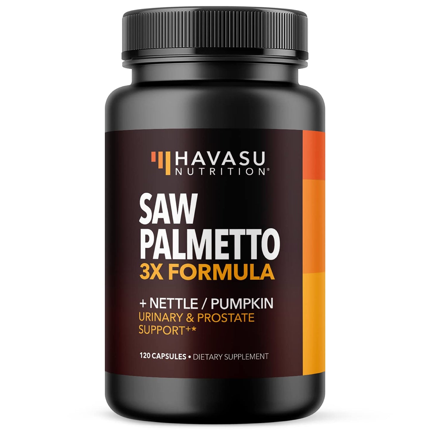 Saw Palmetto Supplement with Stinging Nettle and Pumpkin Seed Extract - Advanced 3X Formula - DHT Blocker Urinary Health and Prostate Support for Mens Health HAVASU NUTRITION