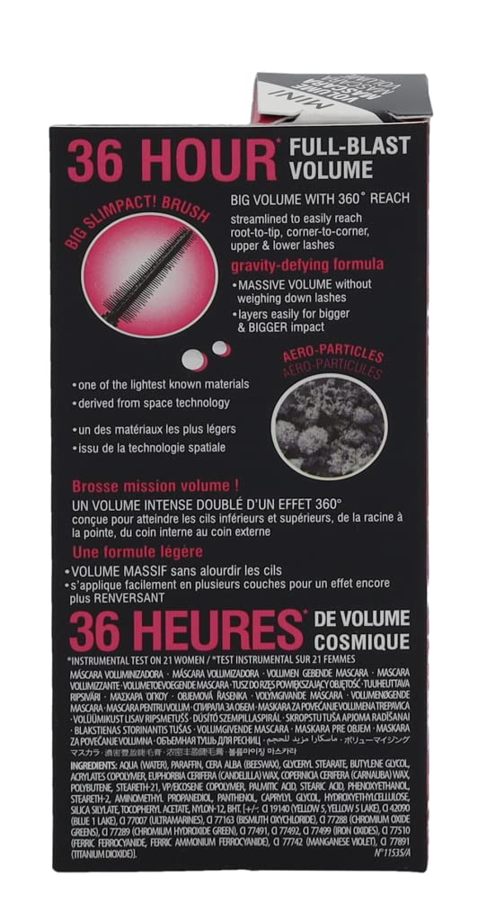 Benefit BADgal Bang Volumizing Mascara Mini Black, 0.14 Ounce Benefit