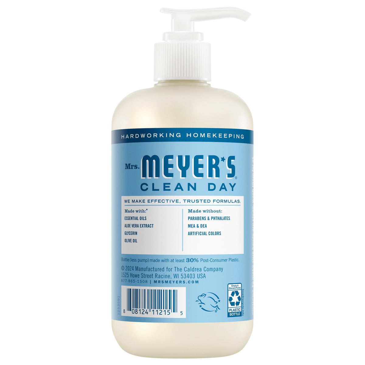 Mrs. Meyer's Clean Day, Hand Soap, Rain Water Scent, 12.5 Fl Oz Mrs. MEYER'S