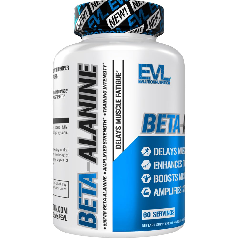 Evlution Nutrition Beta-Alanine Capsules - Enhance Training Intensity - 60 Count Beta Evlution buy australia supplements