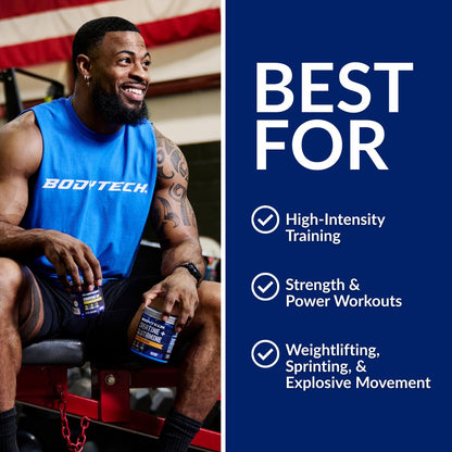 BodyTech Creatine Monohydrate Powder, Unflavored Micronized Creatine Formula for Men and Women, 5g per Serving, Pre Workout & Post Workout Supplement BodyTech