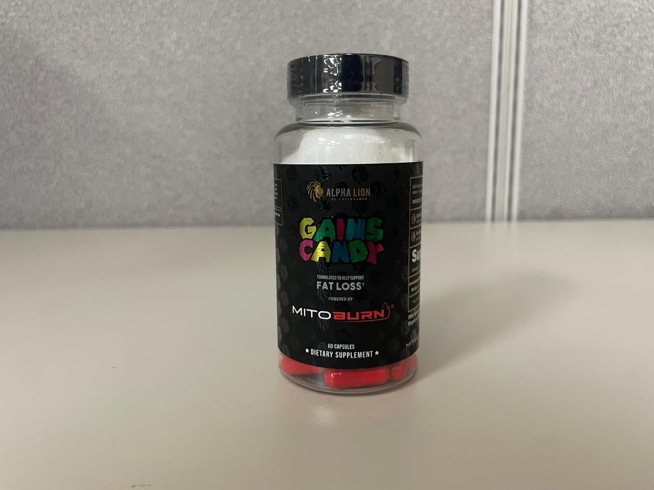 ALPHA LION Gains Candy, Pills that Support Weight Loss, Energy Supplements, 100% Natural Extract, Calorie Burning, Regulates Healthy Metabolism, 60 Capsules (Fat Loss - CaloriBurn®)