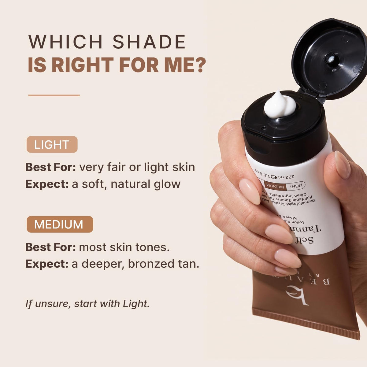 Beauty by Earth Self Tanner - USA Made with Natural & Organic Ingredients Beauty by Earth
