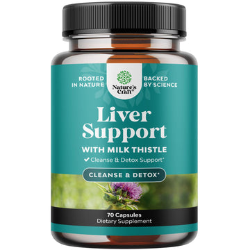 Liver Cleanse Detox & Repair - Milk Thistle Supplement for Digestion & Immune Health - Ginger Root, Choline & Dandelion Root