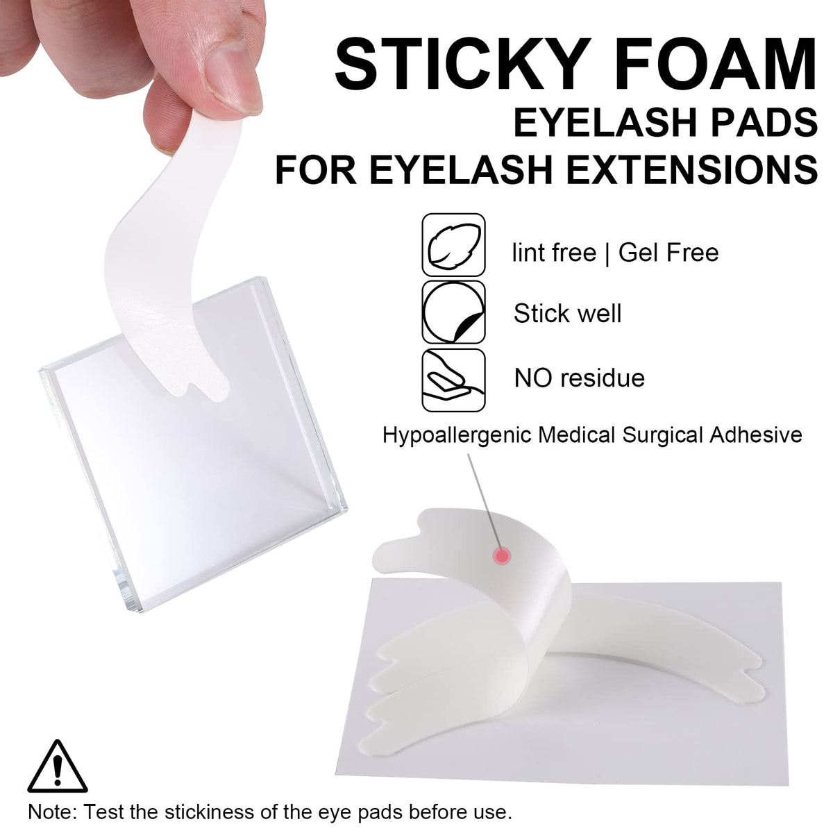 Pretty memory 100 Pairs Foam Eye Pads for Lash Extensions Pretty memory