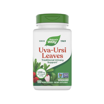 Nature's Way Uva Ursi Leaves, Traditional Urinary Support*, 1,110 mg per 3-Capsule Serving, Non-GMO Project Verified, Herbal Dietary Supplement, Gluten Free, 100 Vegan Capsules (Packaging May Vary) Nature's Way buy australia supplements