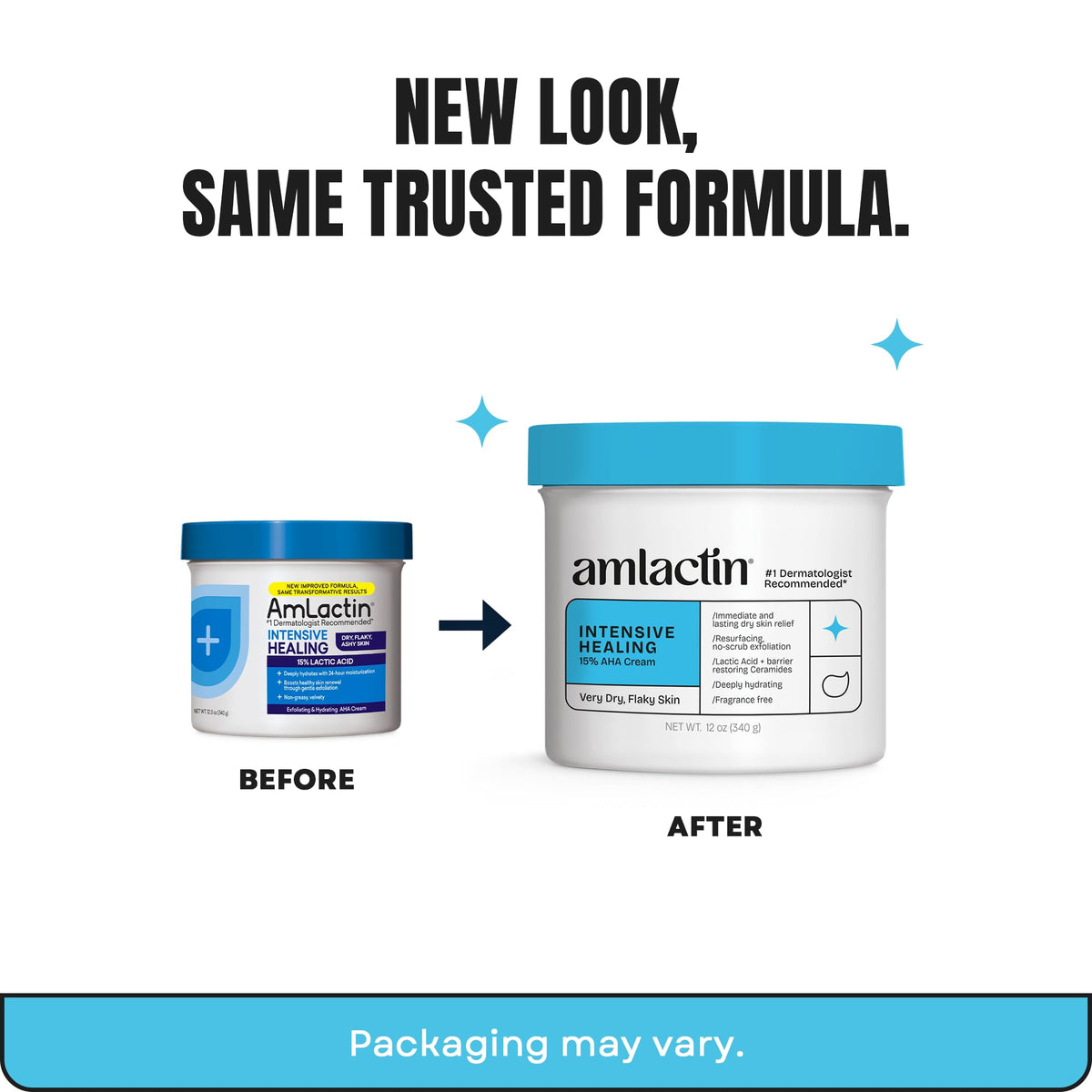 AmLactin Intensive Healing Body Cream, 15% Lactic Acid, 12 oz Amlactin