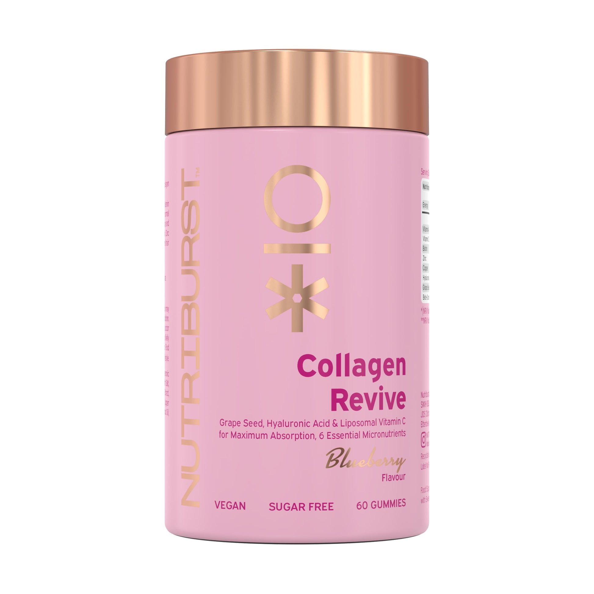 Nutriburst - Vegan Collagen Revive Gummies - Biotin (100µg), Hyaluronic Acid (100mg) + Vitamin C (80mg) Nutriburst buy australia supplements