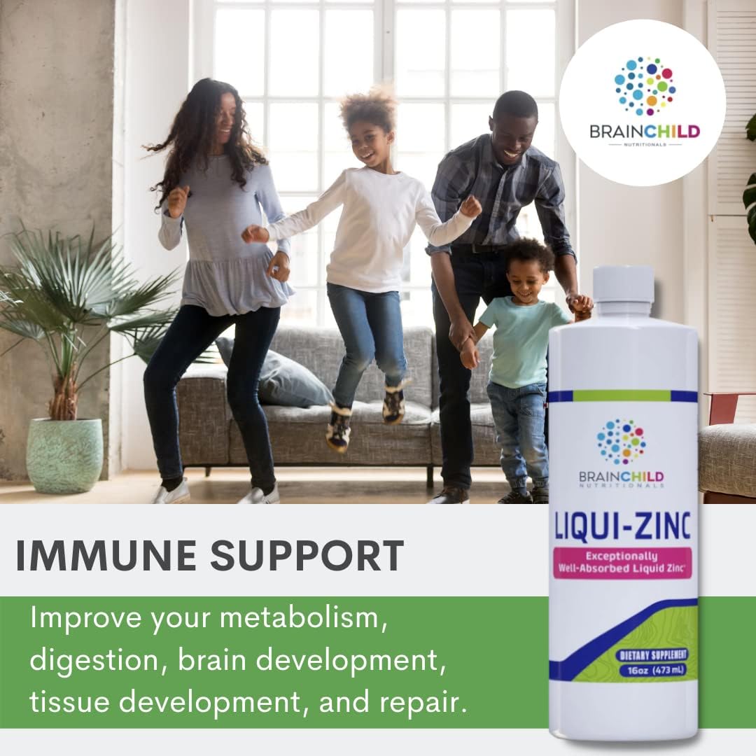 BrainChild Nutritionals LiquiZinc Liquid Formula (Unflavored 16oz) BrainChild Nutritionals buy australia supplements