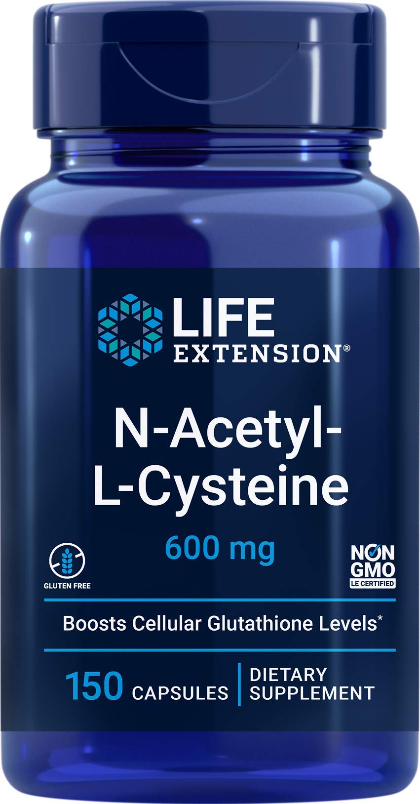 Life Extension N-Acetyl-L-Cysteine (NAC) 600mg, 150 Capsules Life Extension