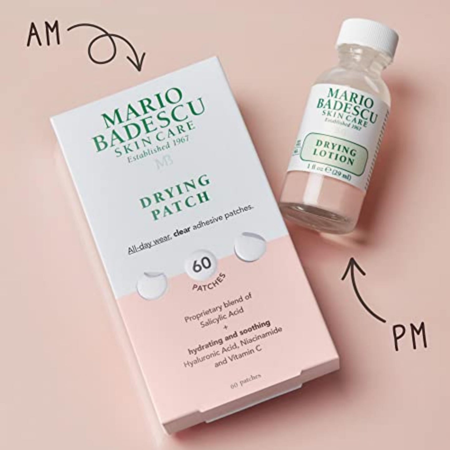Mario Badescu Drying Lotion for All Skin Types| Blemish Spot Treatment with Salicylic Acid and Sulfur Mario Badescu
