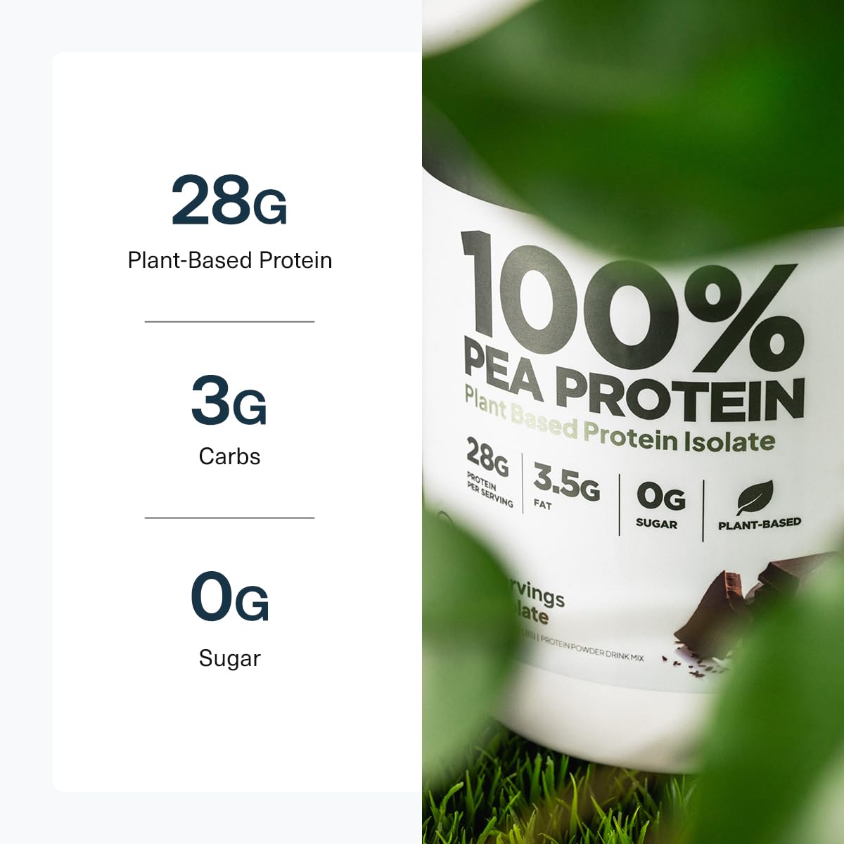 Transparent Labs 100% Pea Protein Powder - 28g Organic Plant Protein per Serving, Clean Pea Isolate Powder, USDA Organic, Vegan, Gluten-Free, Sugar-Free, Non-GMO - 30 Servings, Chocolate Transparent Labs buy australia supplements