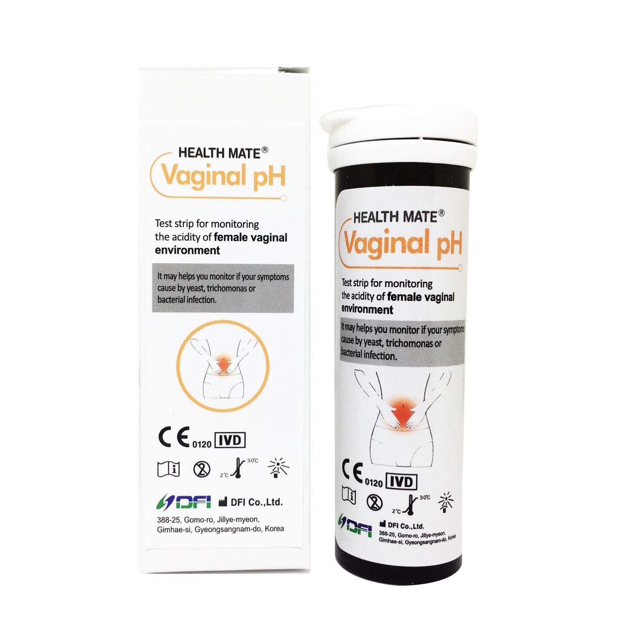 Vaginal Health pH Test Strips Without Swabs - Monitor Vaginal Intimate Health (Pack of 25) DFI buy australia supplements