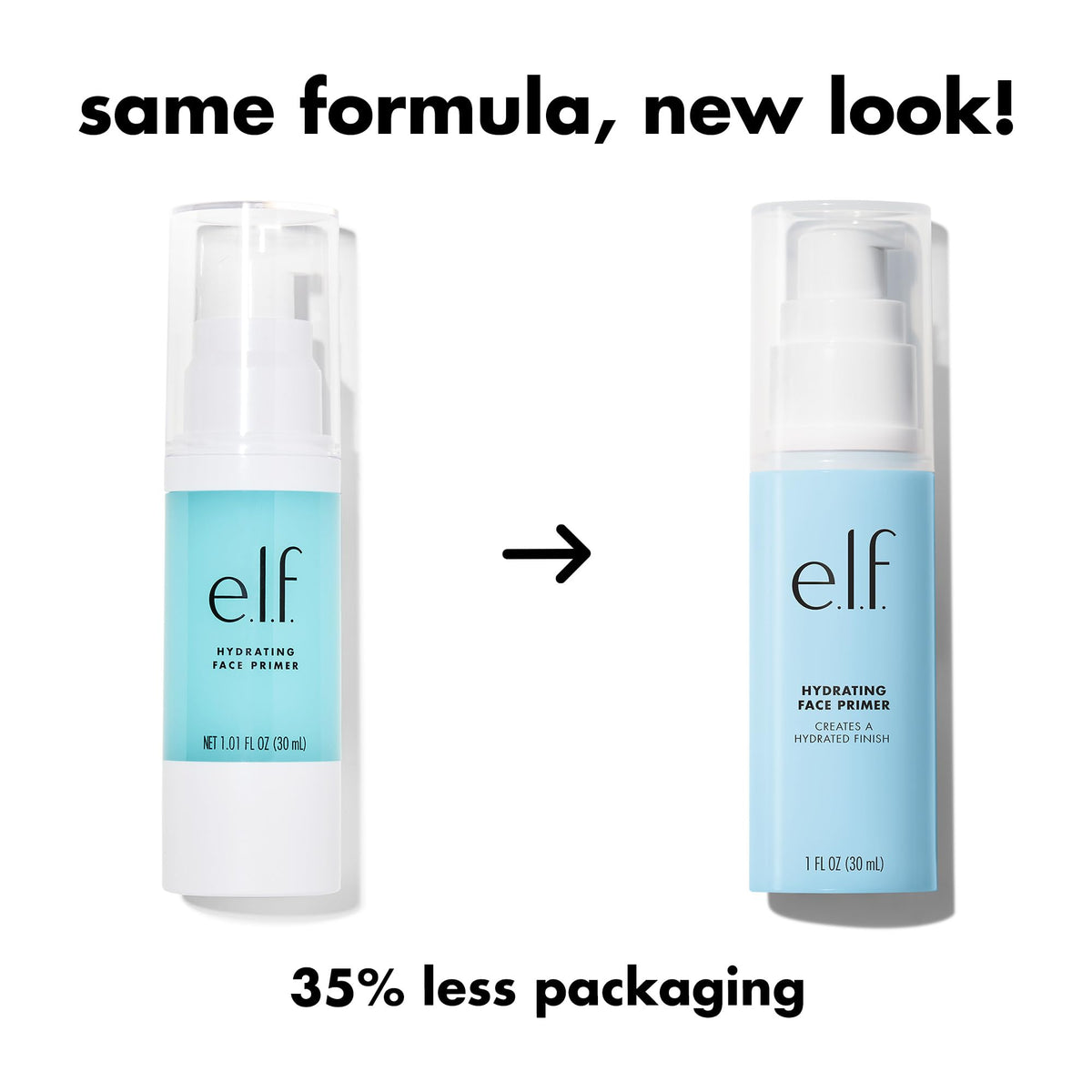 e.l.f. Hydrating Face Primer, Moisturizing Makeup Base, Smooths Pores & Fine Lines, Long-Lasting Wear, Preps Skin for Foundation Application, Large e.l.f.