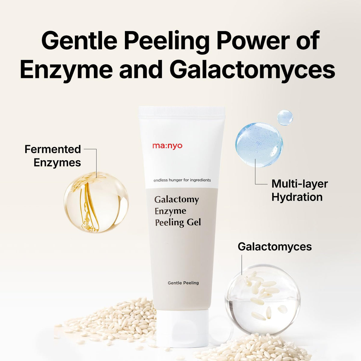 MANYO Galactomy Enzyme Peeling Gel, Gentle Face Exfoliator, 2.5 fl oz ma:nyo