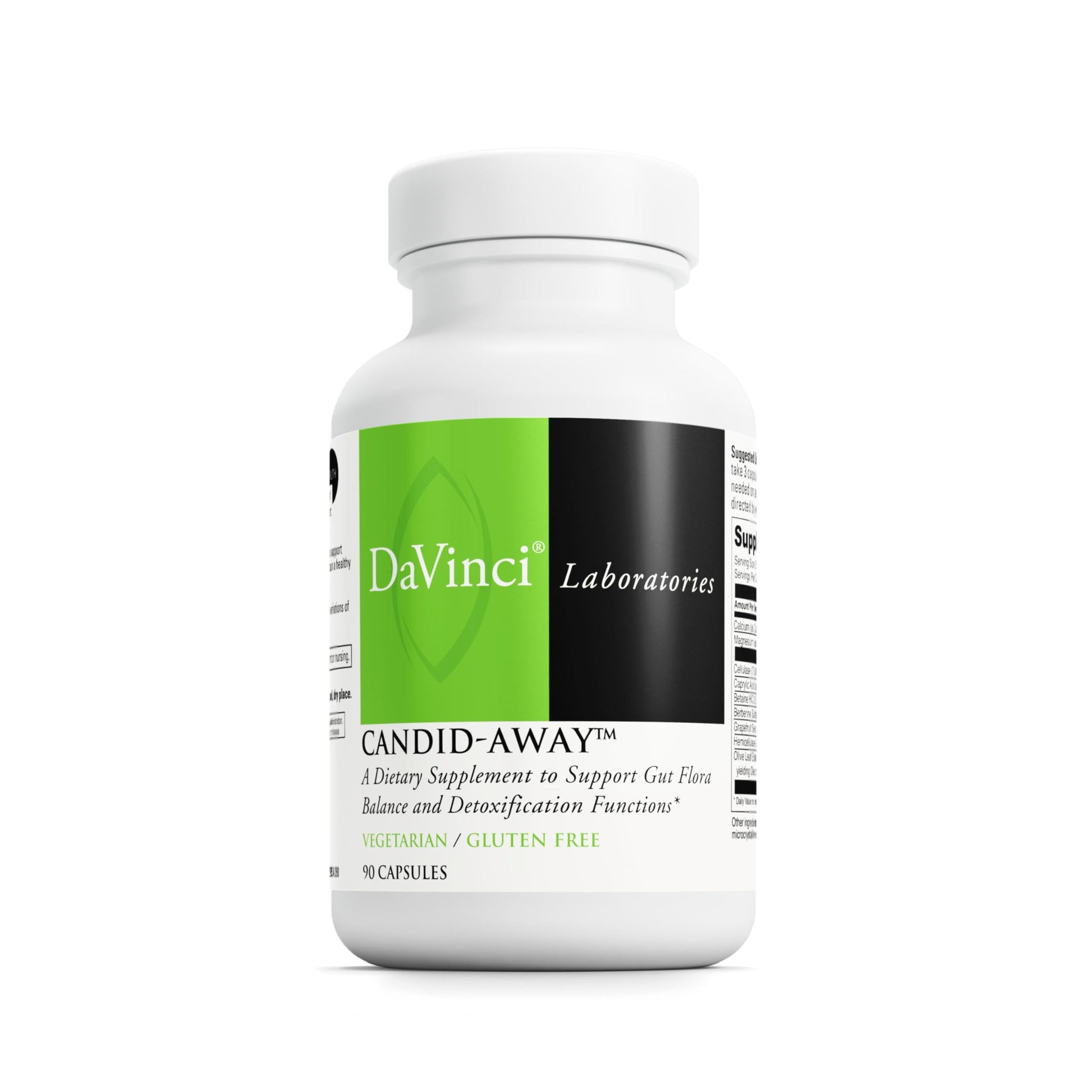 DAVINCI Labs Candid-Away - Digestive Gut Health Support, Immune System Support with Digestive Enzymes, Calcium, Magnesium & More* - 90 Vegetarian Capsules (30 Servings) DAVINCI buy australia supplements