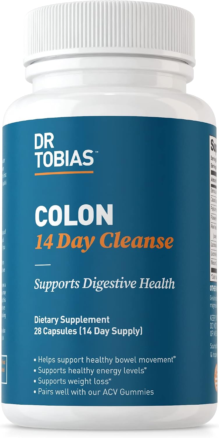 Dr. Tobias Vegan Omega 3 Algae Oil and Colon 14 Day Cleanse for Improved Digestion, Gut & Immune Support, and Overall Health