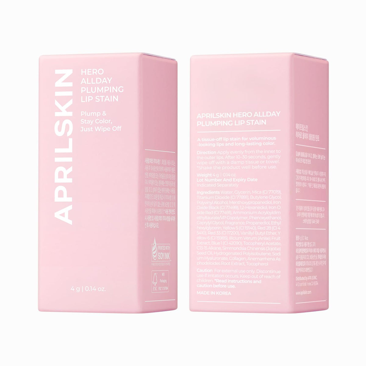 APRILSKIN Hero All Day Plumping Lip Stain Rose pink APRILSKIN