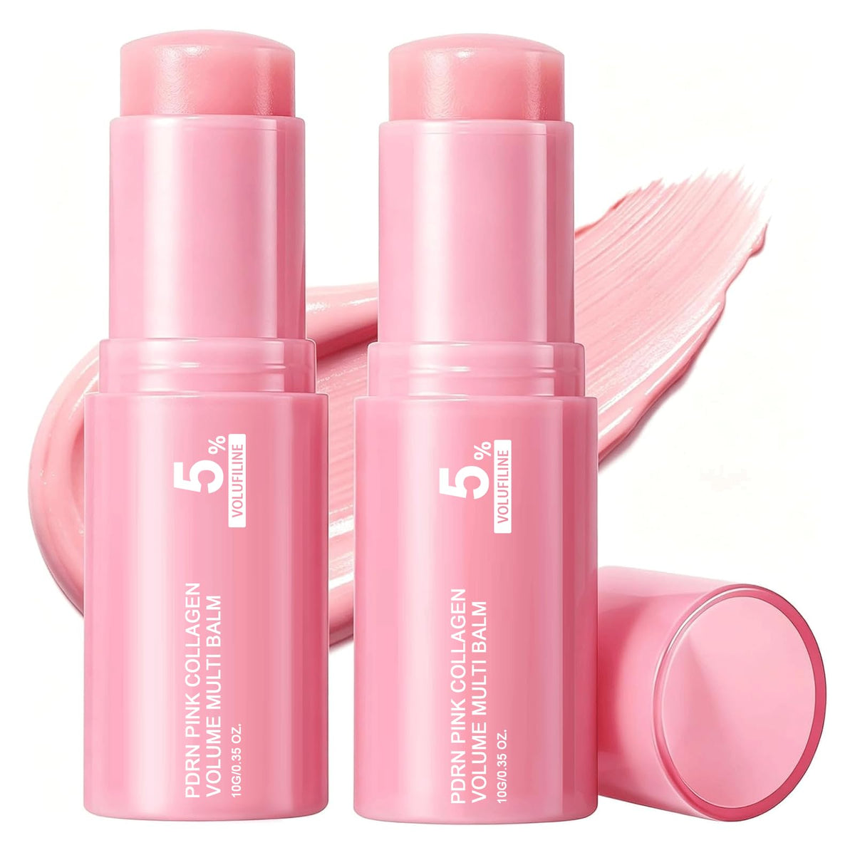 PDRN Pink Collagen Volume Multi Balm, Volufiline Stick 2PCS,Collagen Plump Vult