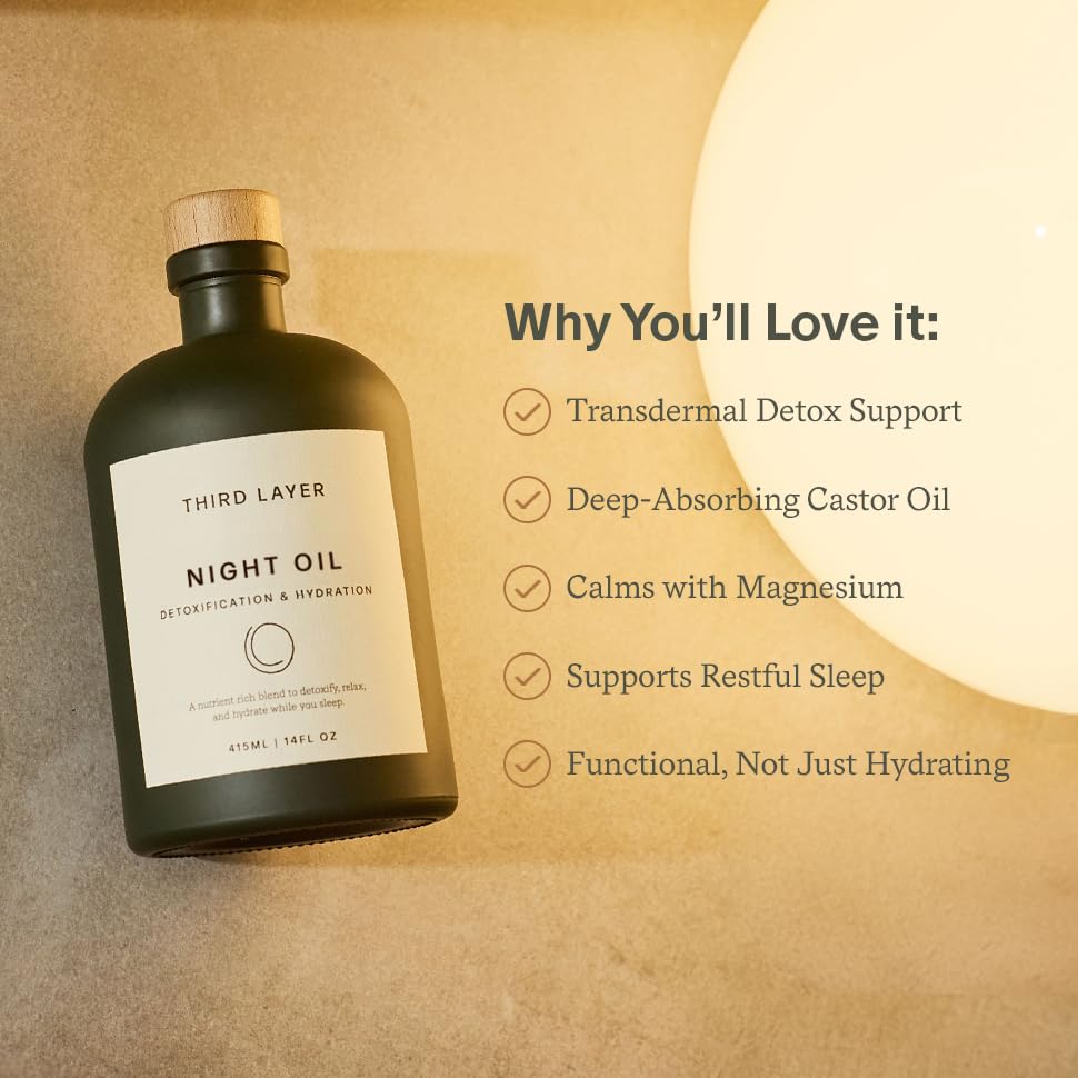 Third Layer Castor Oil Body Oil, with Magnesium, Hibiscus & Frankincense Third Layer