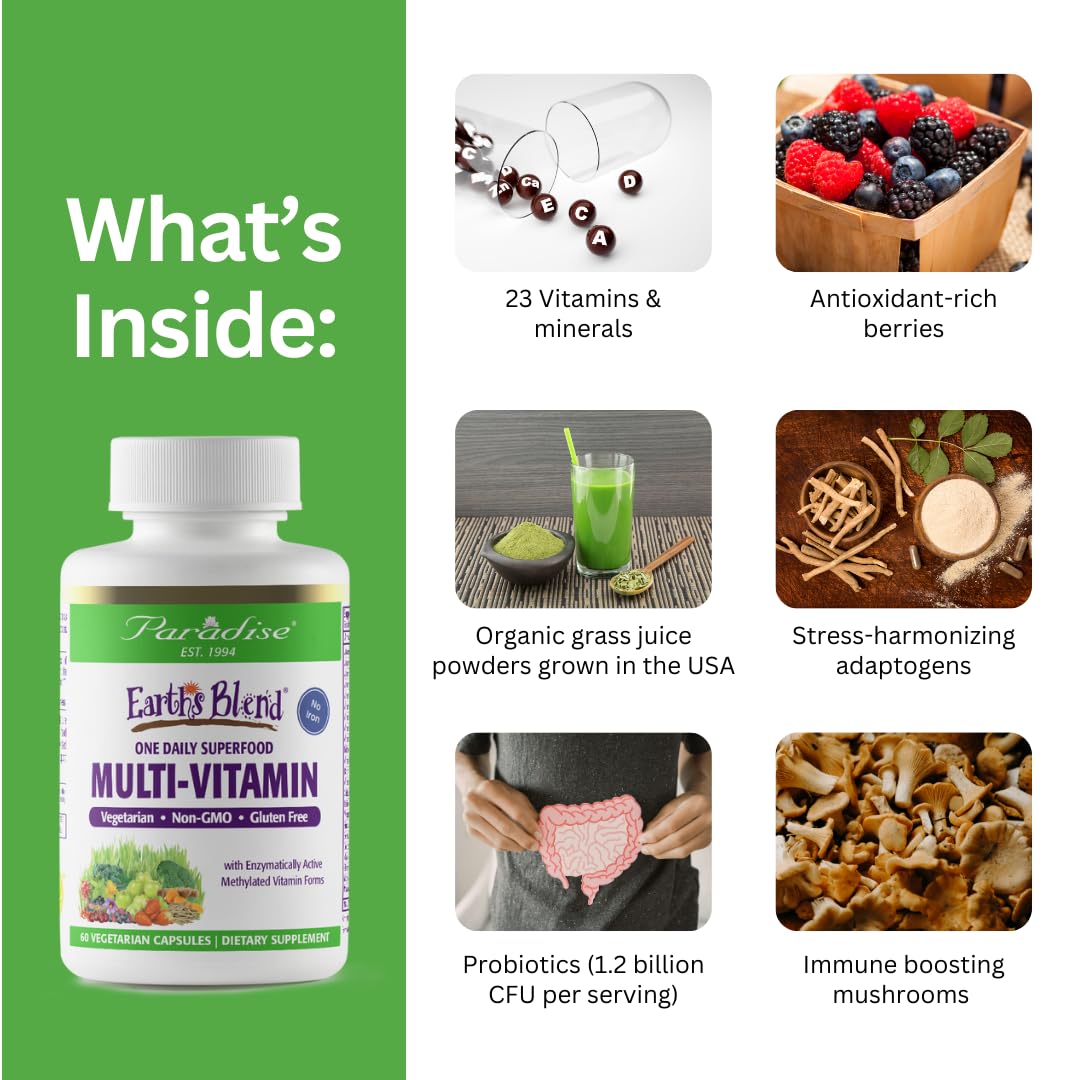 Paradise Herbs Earth's Blend Once Daily Multivitamin & B-Complex Bundle Paradise Herbs buy australia supplements