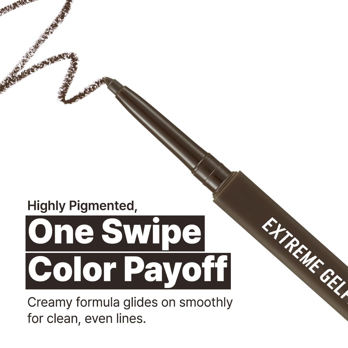CLIO Extreme Gelpresso Pencil Eyeliner, Gel Smooth Waterproof Formula, High Pigment Color, Smudge Proof Long Wear, Creamy Glide, Tightline Blend Control, Safe for Sensitive Eyes (001 Black Brown) CLIO PROFESSIONAL