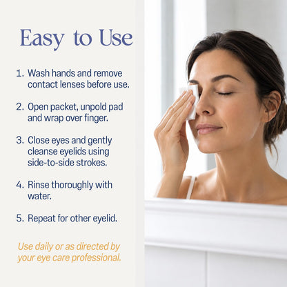 OCuSOFT Lid Scrub Oust Eyelid Cleanser - 30 Pre-Moistened Pads OCuSOFT