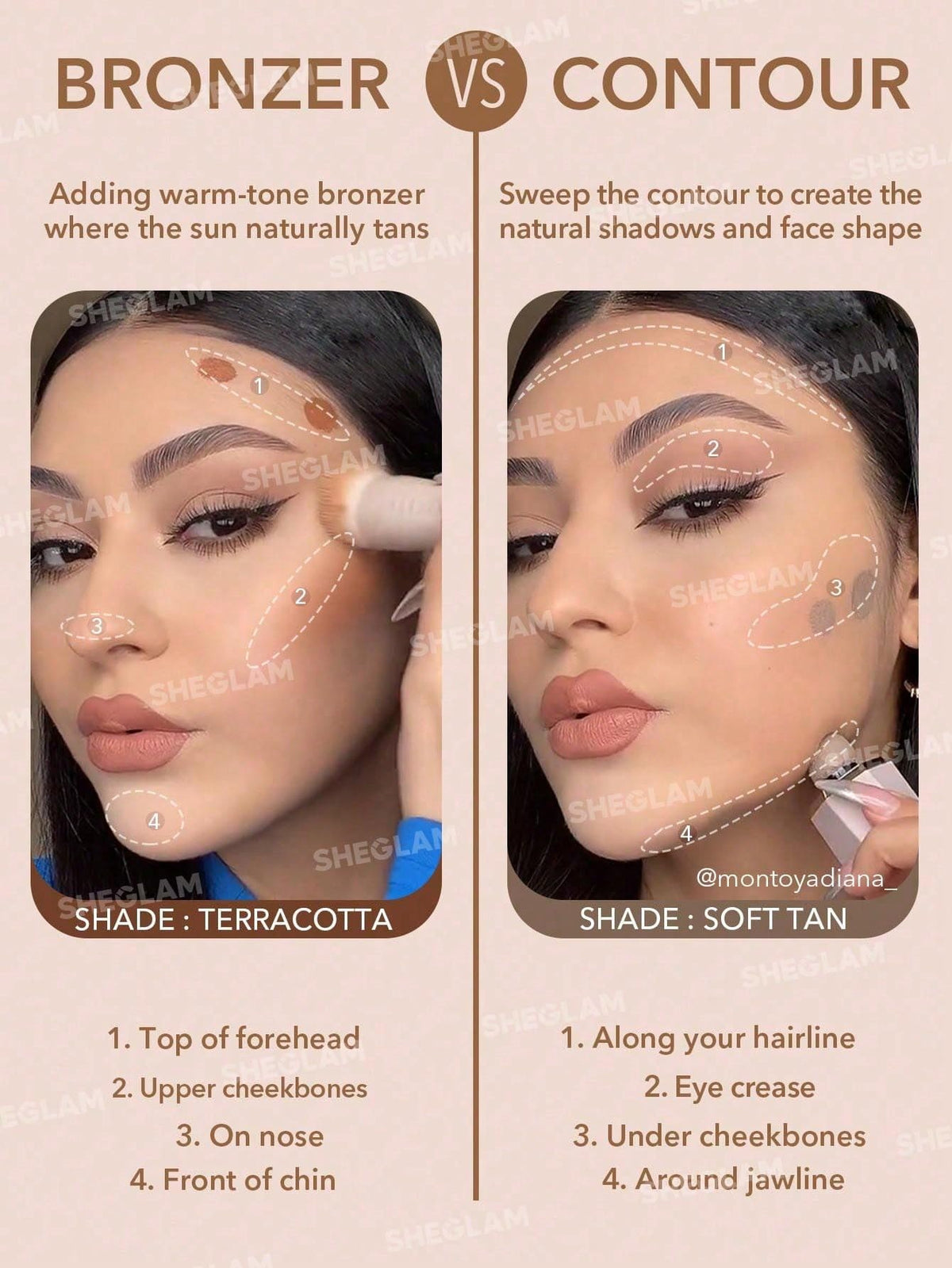 SHEGLAM Sun Sculpt Cool Toned Liquid Contour Stick Long Lasting Cream Bronzer Makeup - 01 Soft Tan SHEGLAM
