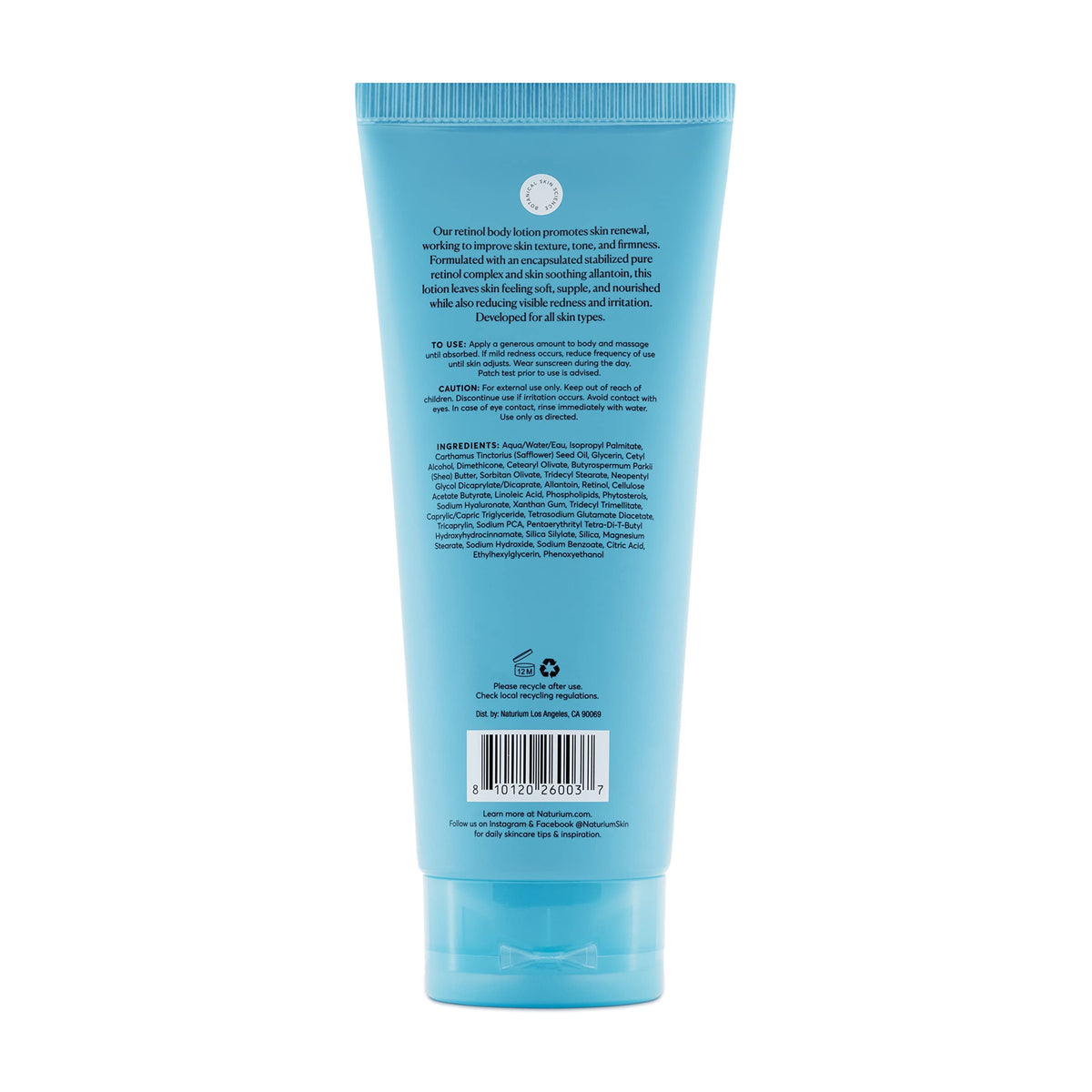 Naturium Skin-Renewing Retinol Body Lotion, with Shea Butter, 8 fl oz Naturium