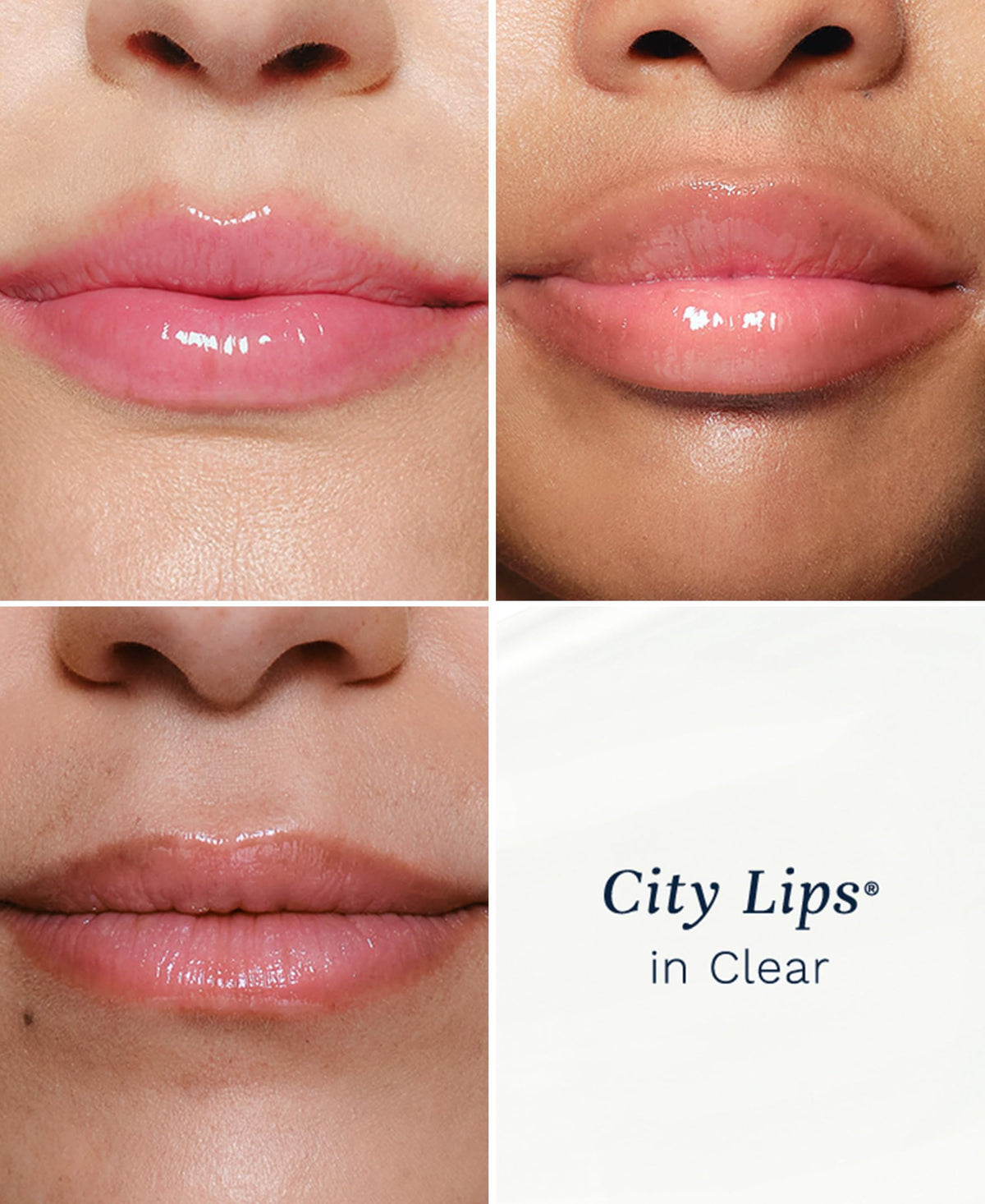 City Beauty City Lips Clear - Plumping Lip Gloss - Hydrate & Volumize - High Shine Lip Plumper - Hyaluronic Acid & Peptides Visibly Smooth Lip Wrinkles - Cruelty-Free (Clear, Pack of 1) City Beauty