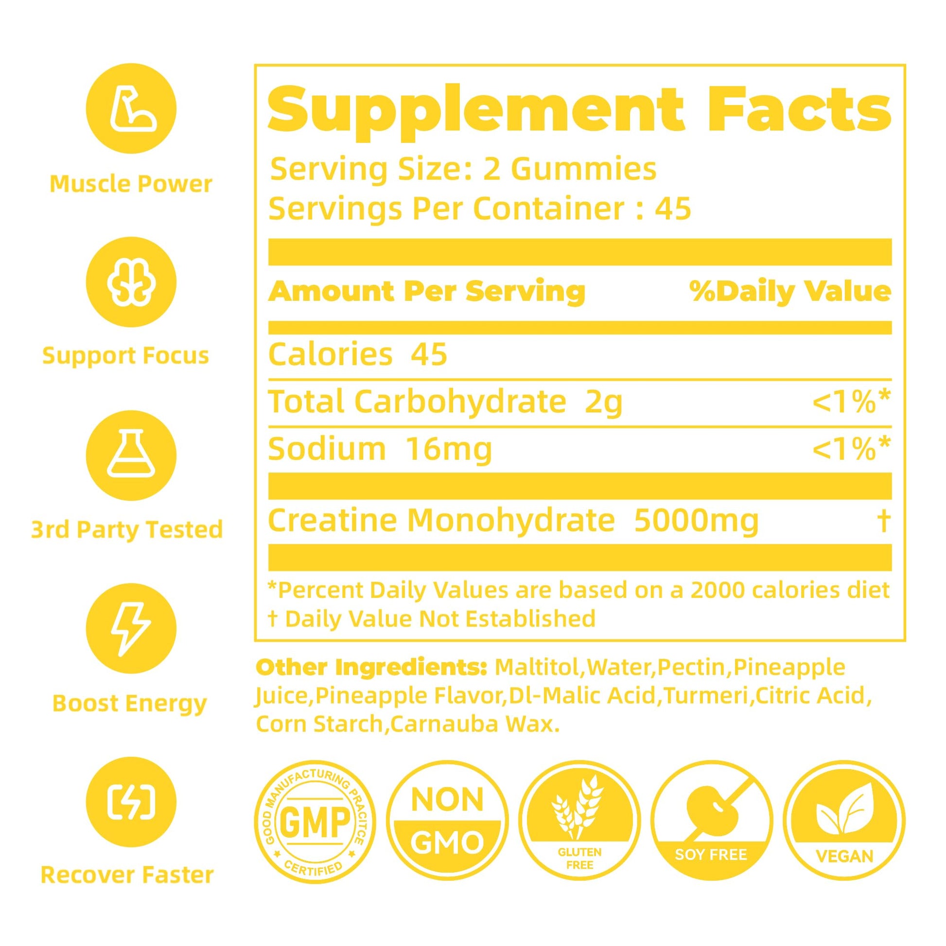 novomins Creatine Monohydrate Gummies for Men & Women, Chewables Creatine Monohydrate for Muscle Strength, Muscle Builder, Energy Boost, Pre-Workout Supplement novomins buy australia supplements