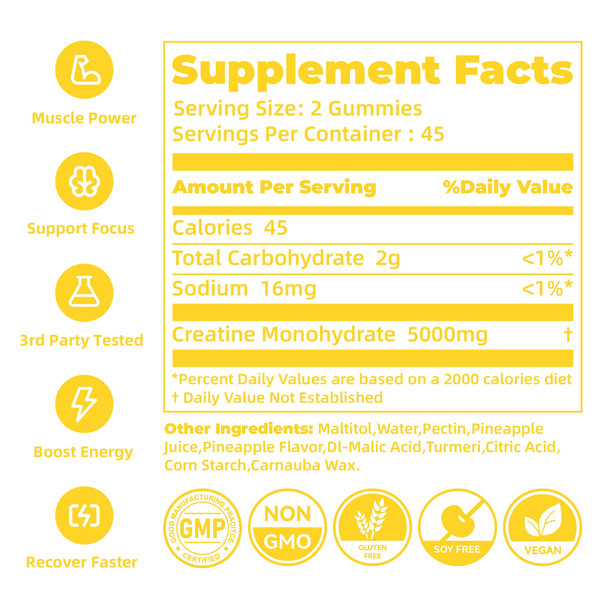 novomins Creatine Monohydrate Gummies for Men & Women, Chewables Creatine Monohydrate for Muscle Strength, Muscle Builder, Energy Boost, Pre-Workout Supplement novomins buy australia supplements