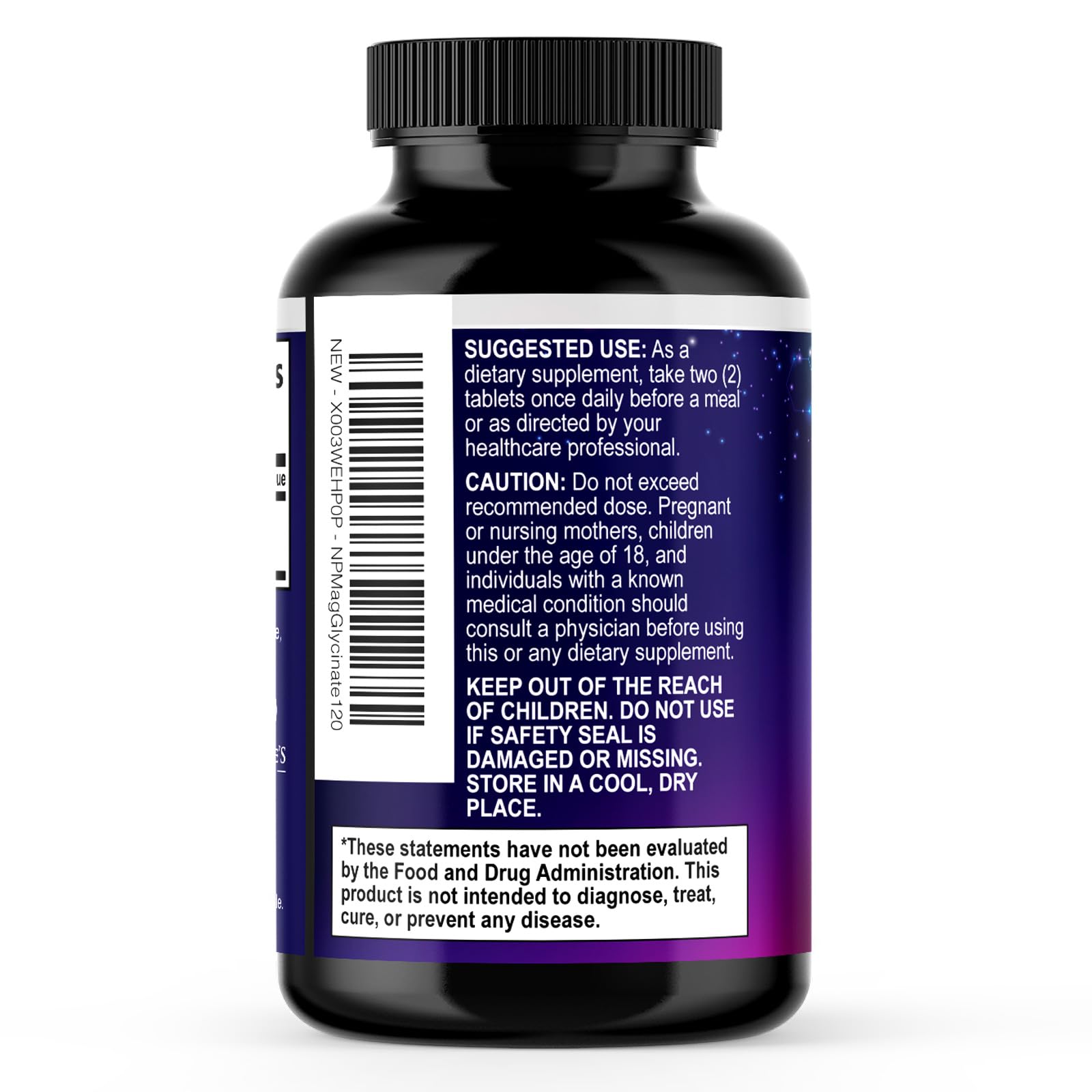 Magnesium Glycinate Supplement 250mg - 100% Chelated & Purified - to Support Sleep, Heart Health, Muscles, & Bone Strength - Best Absorption Magnesium Glycinate Capsules, Bottled in USA - 120 Tablets Nature's Peak buy australia supplements