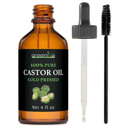 GreenIVe 100% Pure Castor Oil, 4 Fl oz GreenIVe