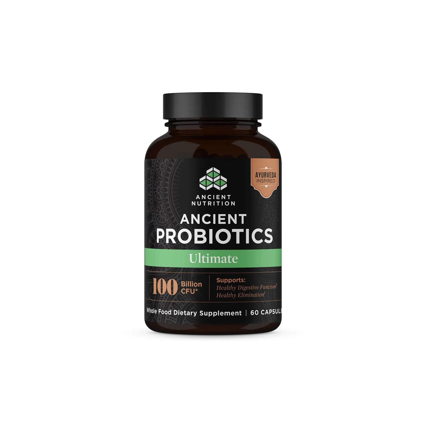 Ancient Nutrition Probiotics, Probiotics Ultimate 100 Billion CFUs*/Serving, Digestive and Immune Support, Gluten Free, Ancient Nutrition
