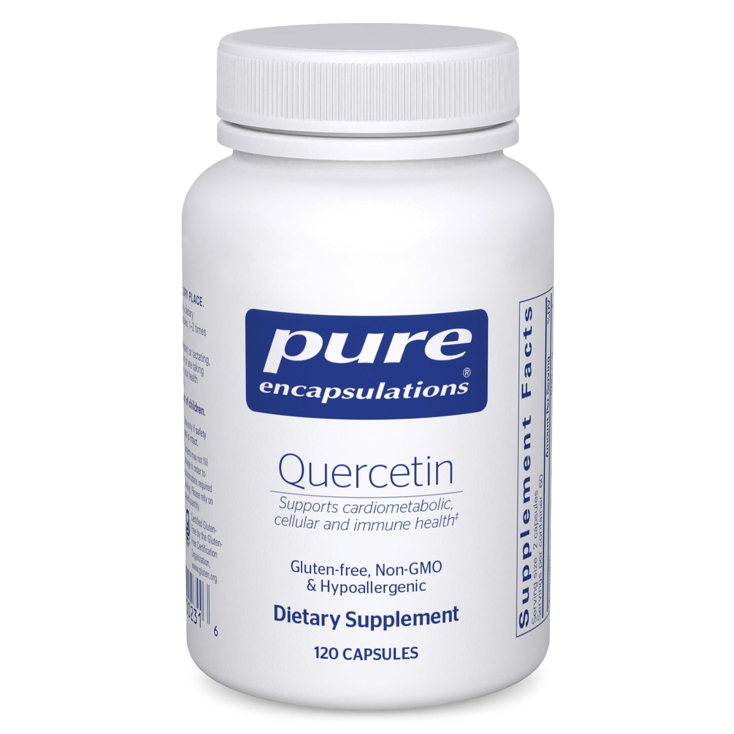 Pure Encapsulations Quercetin - 500 mg - Immune Support, Cellular Health & Heart Health - Antioxidant Supplement Pure Encapsulations