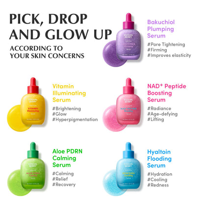 EQQUALBERRY NAD+ Peptide Boosting Serum – Niacinamide 2% + 14 Peptides + Vegan Collagen Anti-Aging Korean Skincare Face EQQUALBERRY