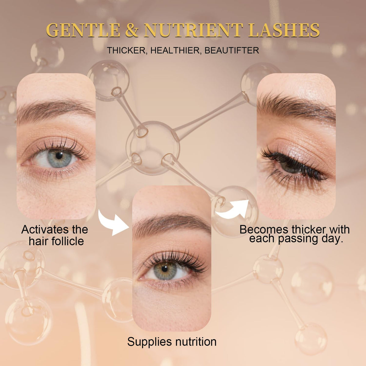 Lash Serum for Eyelash Growth, Premium Lash Enhancing Serum with Advanced Formula Volumizing Longer Fuller and Thicker Looking Lashes, Eyelash Growth for Sensitive Eyes (5 mL) Tistees