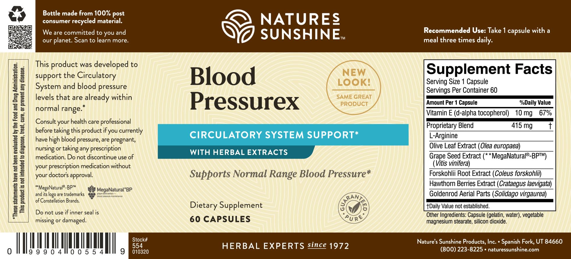 Nature's Sunshine Blood Pressurex 60 Capsules Nature's Sunshine buy australia supplements