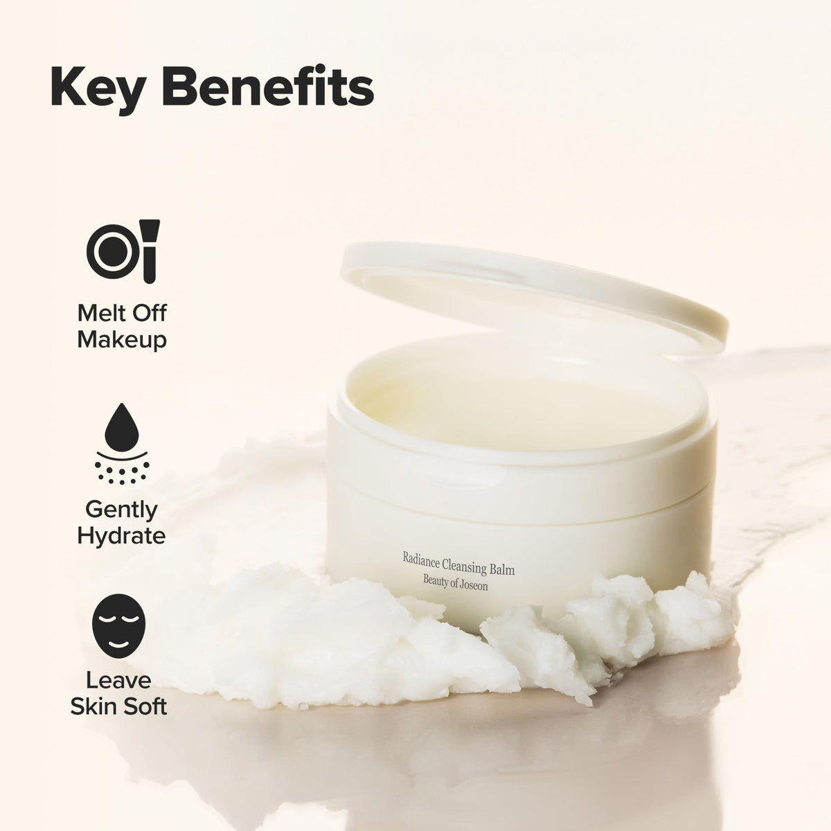 Beauty of Joseon Radiance Cleansing Balm Makeup, Sunscreen, Pore Cleanser for Sensitive Acne Skin. Korean Skincare for Men and Women 100ml, 3.38 fl.oz Beauty of Joseon