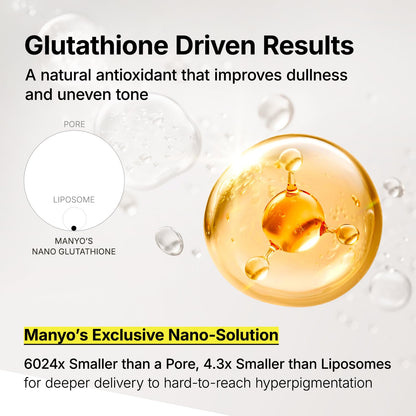 MANYO Glutathione 7 Dark Spot Serum, Radiance Booster, 1.01 fl oz ma:nyo