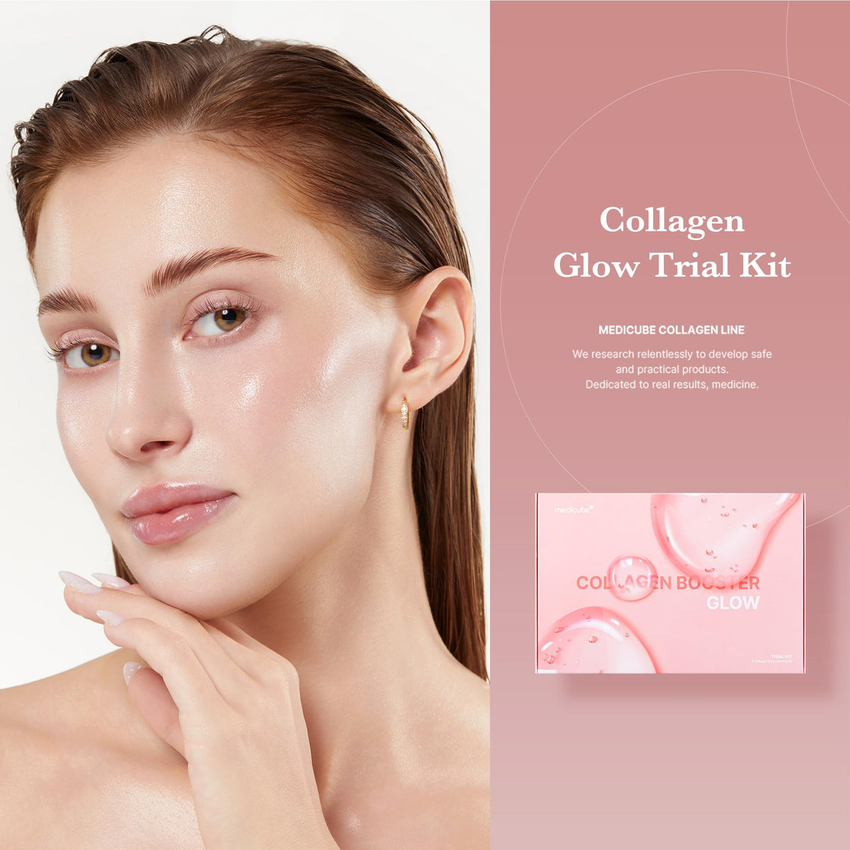 medicube Glass Skin Collagen Trial Kit - Mini Skincare Set medicube