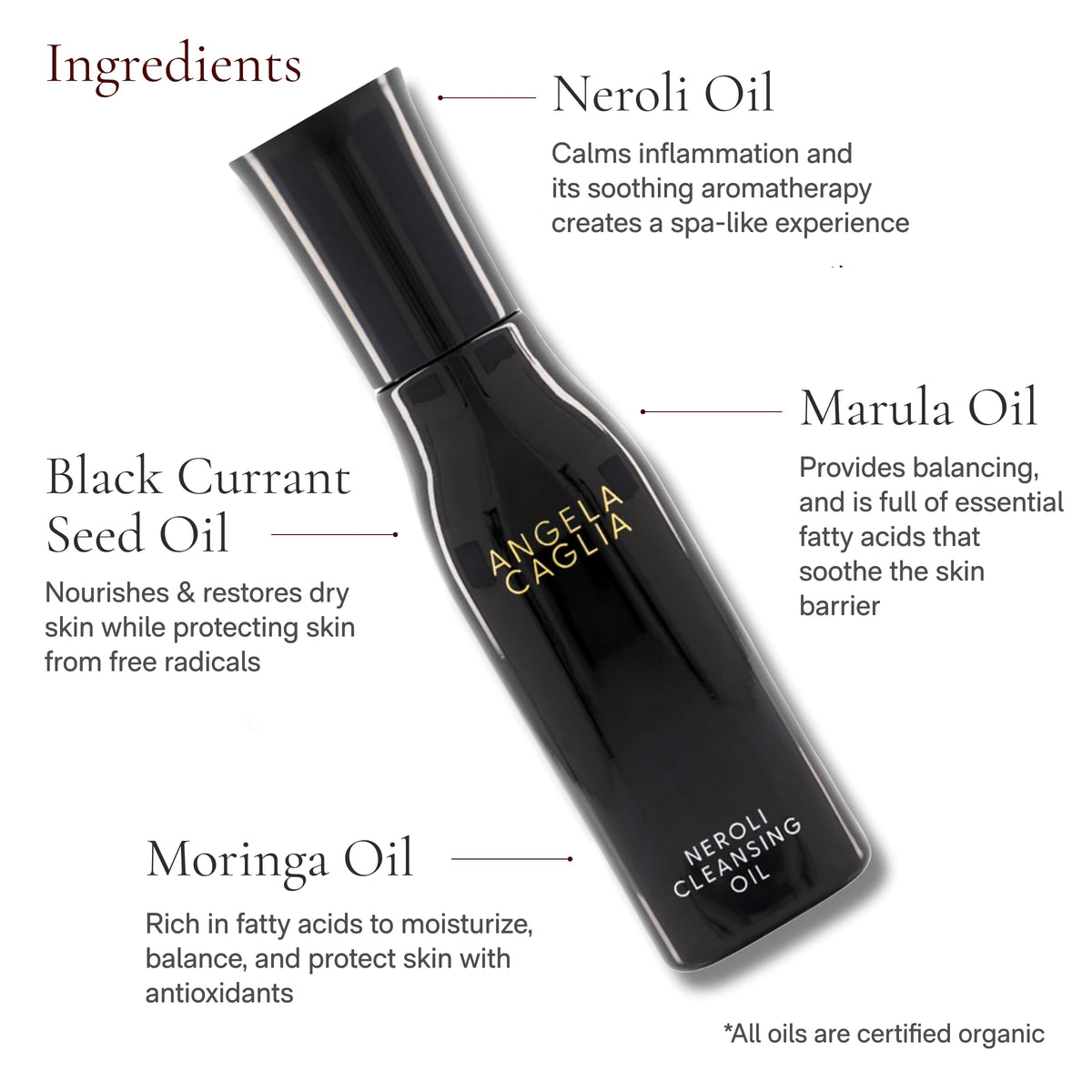 Angela Caglia Neroli Cleansing Oil - Makeup Remover & Face Cleanser Angela Caglia