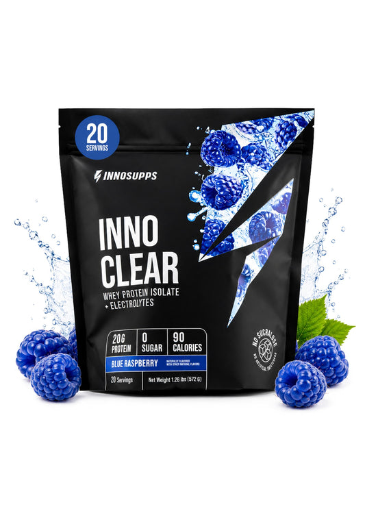 Inno Clear Whey Protein Powder - 20g Ultra-Filtered Clear Protein Powder, Refreshing Taste & Texture, Low Calorie, Zero Sugar - for Training, Workout Recovery & Daily Fitness (Watermelon Whirl)