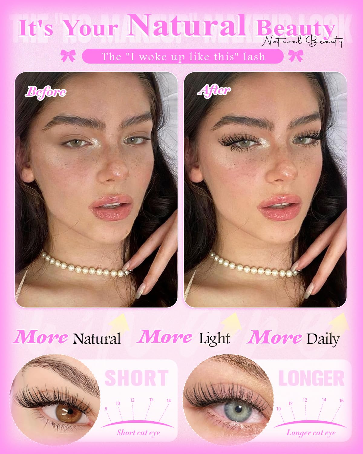 Natural Lash Clusters Venus Wispy Cluster Eyelash Extensions Invisible Thin Band Eyelash Cluster 8-16mm DIY Lash Extensions with Clear Band Individual Lashes Clusters Natural Look by WTVANE wtvane