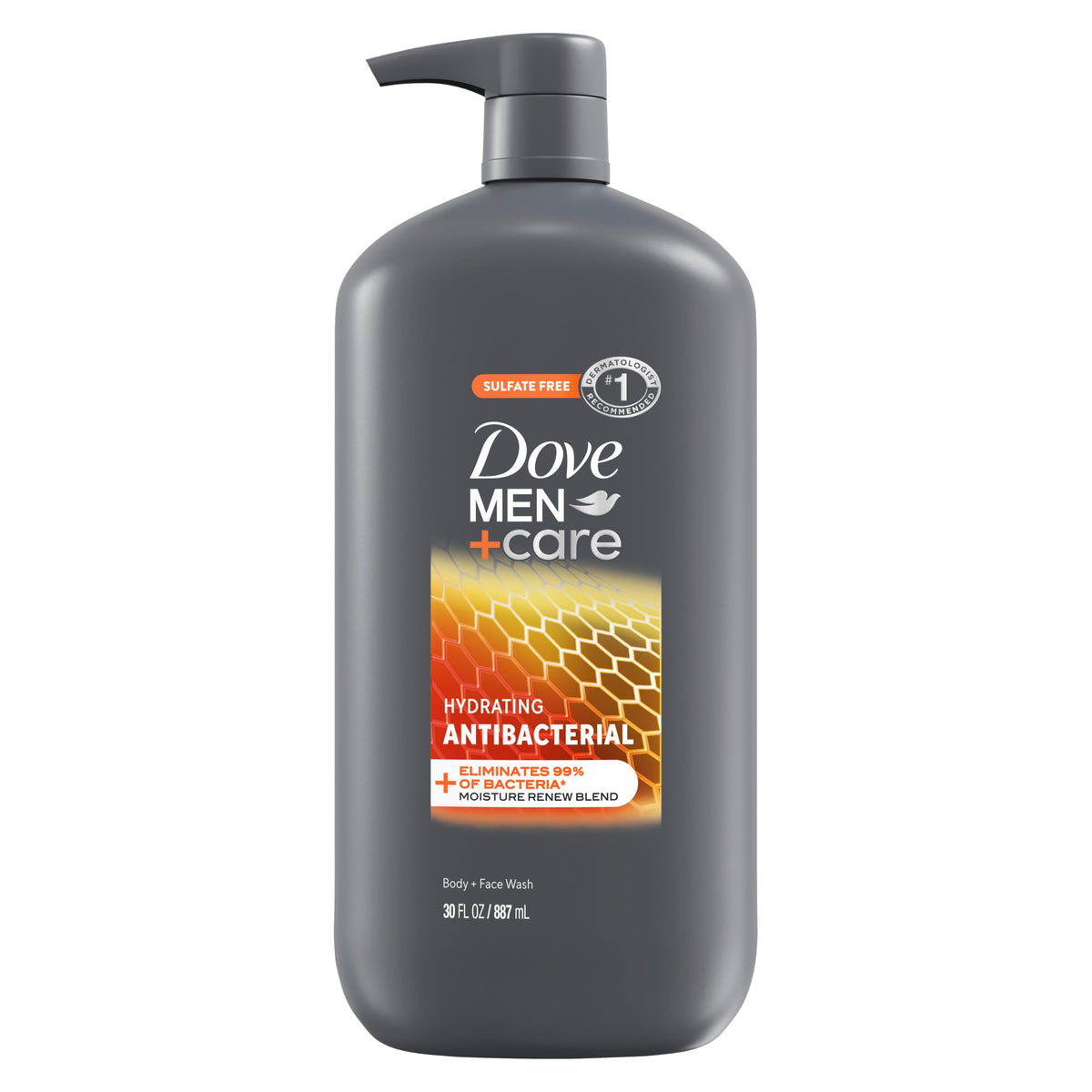 DOVE MEN + CARE Antibacterial Face & Body Wash, Apple Musk, 30 oz DOVE MEN + CARE