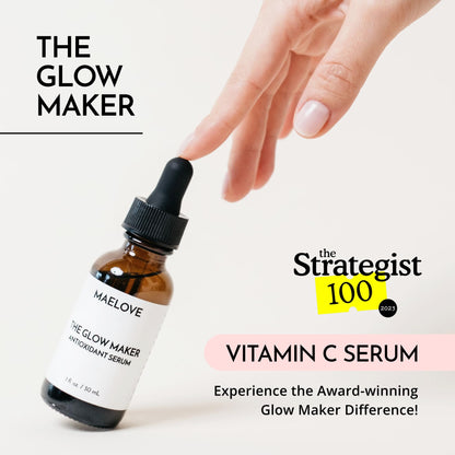 MAELOVE Glow Maker Vitamin C Serum with Vitamin E & Ferulic Acid, 1 fl oz MAELOVE