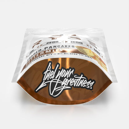 RYSE Loaded Protein Pancake & Waffle Mix - Buttermilk - Naturally Sweetened Breakfast with 21g Protein, 3g MCTs and 2g Fiber - No Added Sugar - High Protein Snack for Clean Energy - 6 Servings