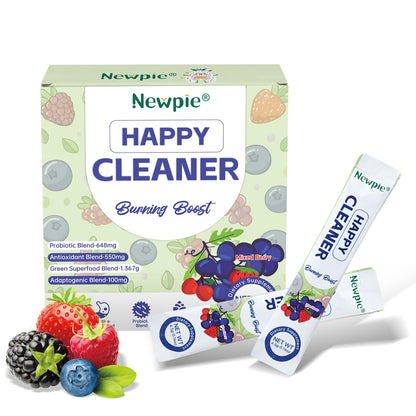 Blltzzz Newpie Superfoods Happy Cleaner Probiotic Powder,Watermelon Flavor Prebiotic & Probiotic Powder,Organic Fiber,Sugar Free,Gut Health,Natural Antioxidant Blltzzz