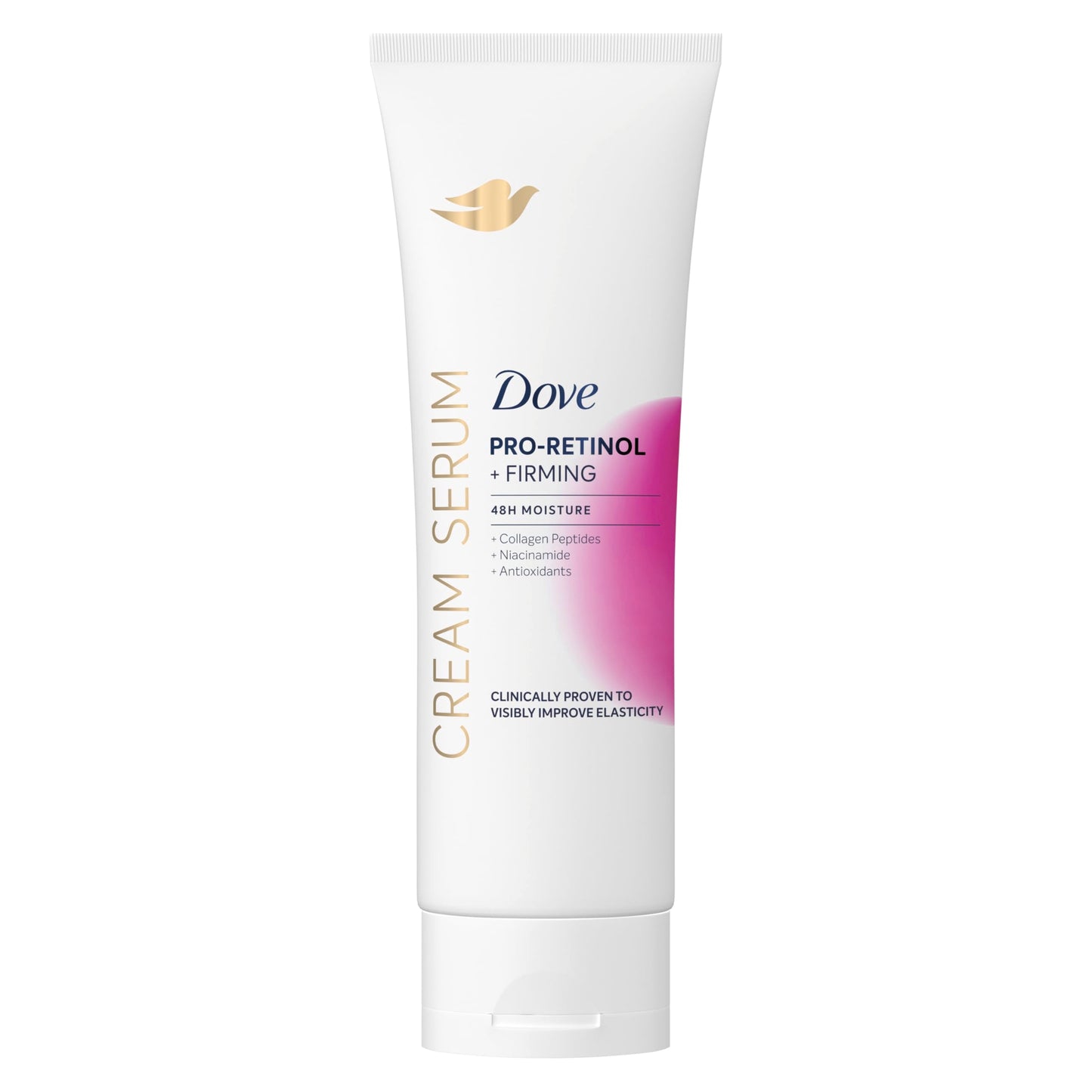 Dove Cream Serum Pro-Retinol + Firming for Elasticity and Firmness, with Collagen Peptides, Niacinamide and Antioxidants Lotion, 8 oz Dove